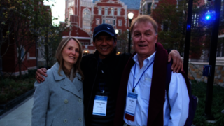 Left to right: L to R: Jill Allen, Terry Dunn '76, and Eric Allen '76