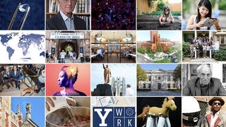 A collage of photos looking back at Yale's year in 2018