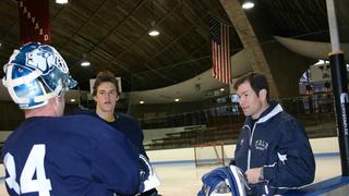 Mike Richter '07 participating in Rivalry On Ice