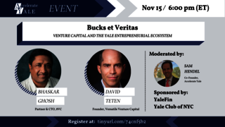Venture Capital and the Yale Entrepreneurial Ecosystem