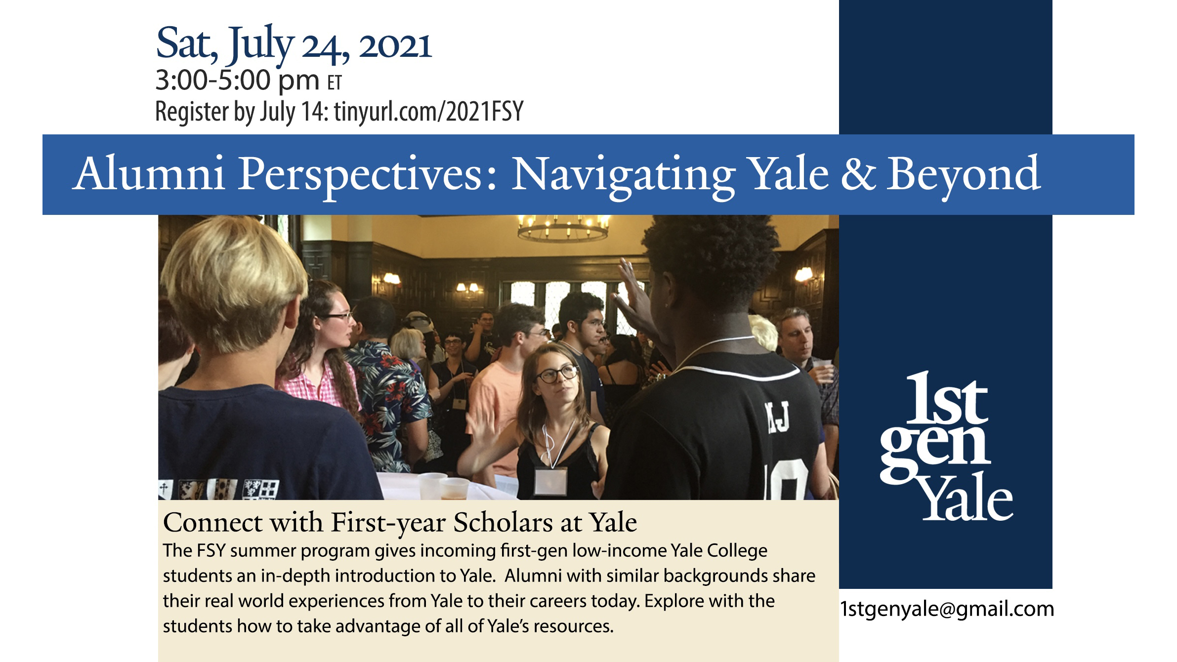 1stGenYale Presents Alumni Perspectives: Navigating Yale & Beyond ...