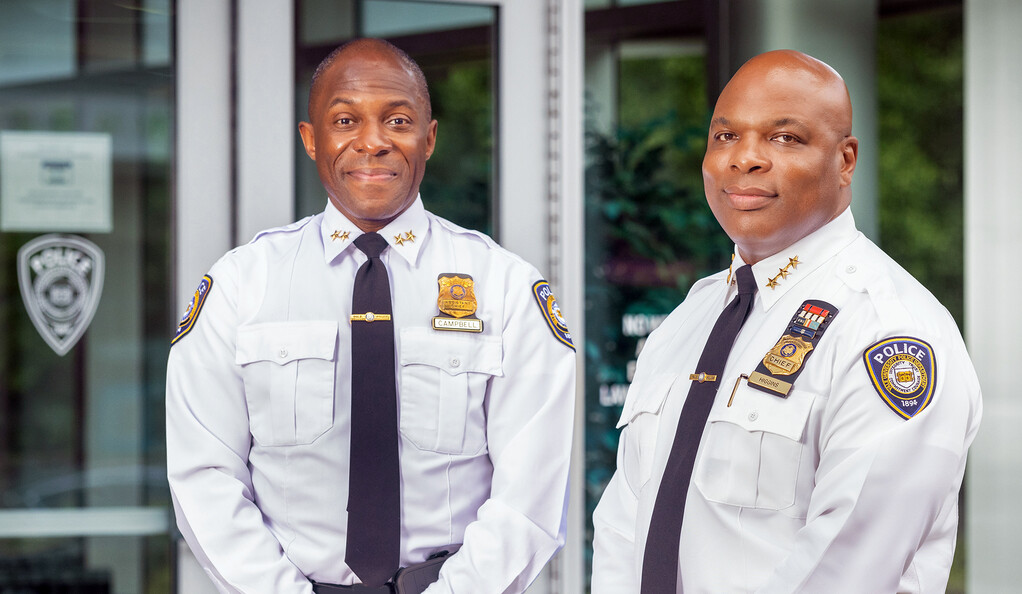 Photo of Ronnell Higgins and Anthony Campbell ’95, ’09 MDiv 