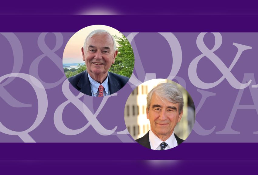 Flunking Retirement: Phil Moriarty ’62 and Sam Waterston ’62