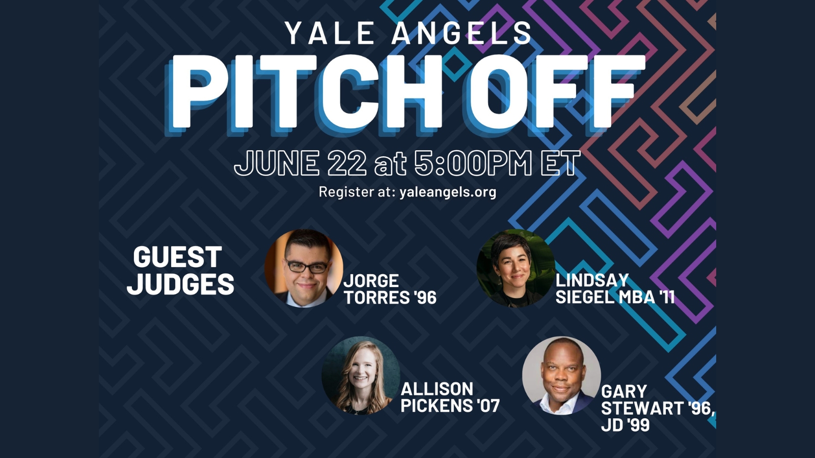 Accelerate Yale: Yale Angels Pitch Off 2023 Event Graphic
