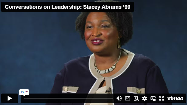 Conversations on Leadership: Stacey Abrams ’99 JD