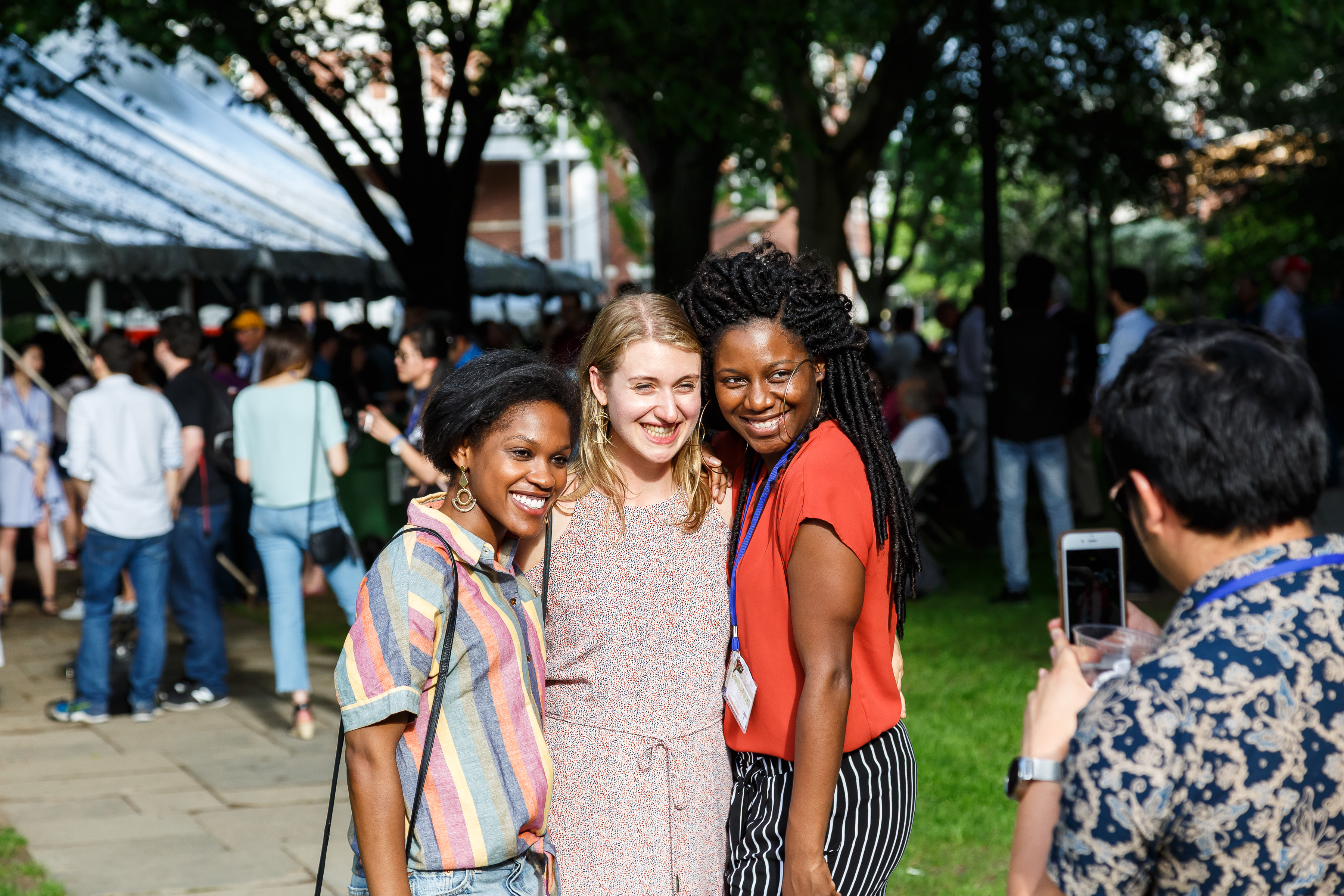 A group gathers for a photo during Week 2 of the 2018 Yale College Class Reunions.
