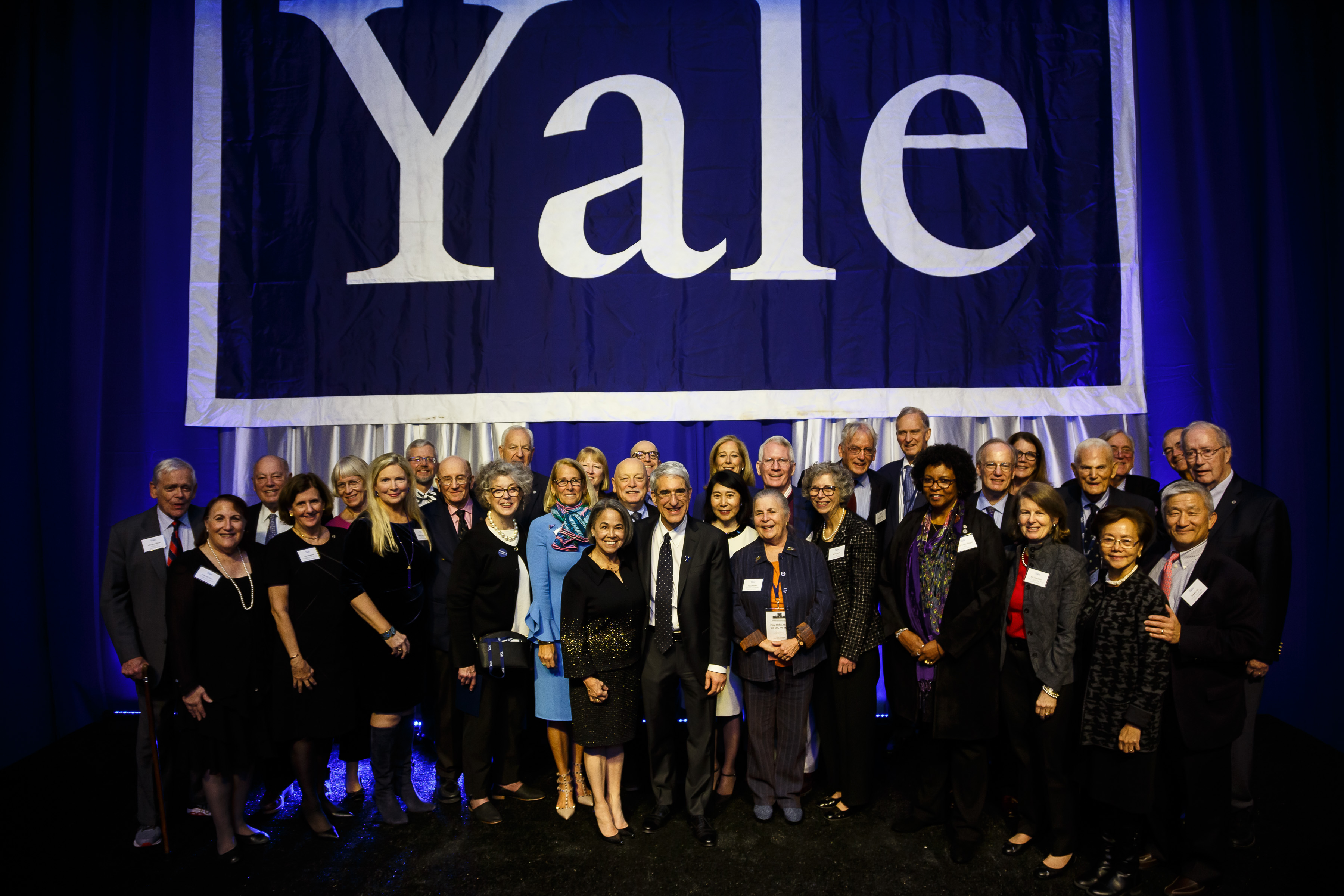 All Yale medalists in attendance at 2019 Assembly and Convocation gather for a group photo.