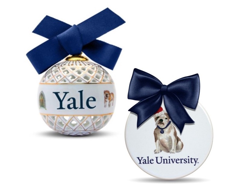 Yale ornaments