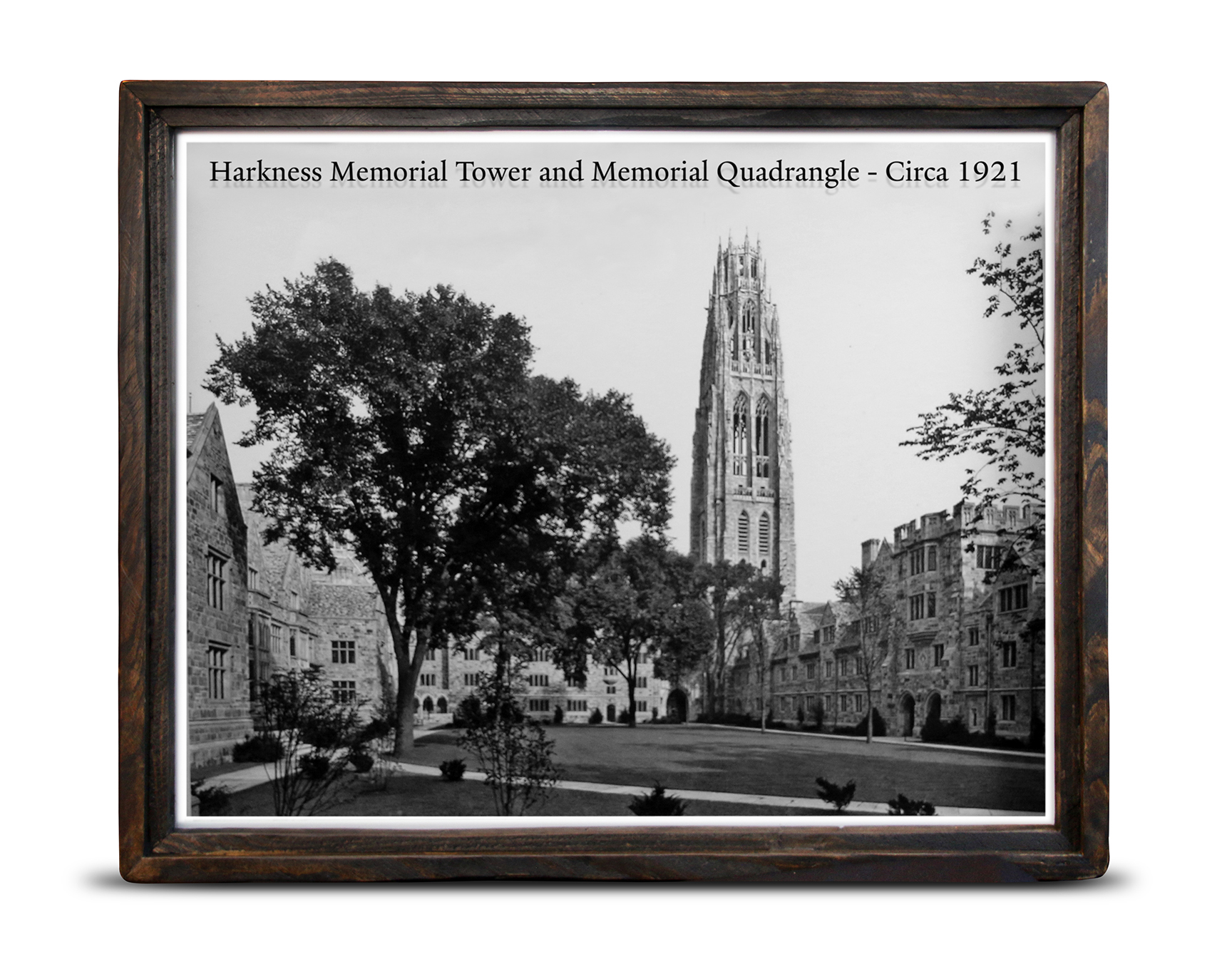 Harkness Memorial Tower and Memorial Quadrangle Framed Print