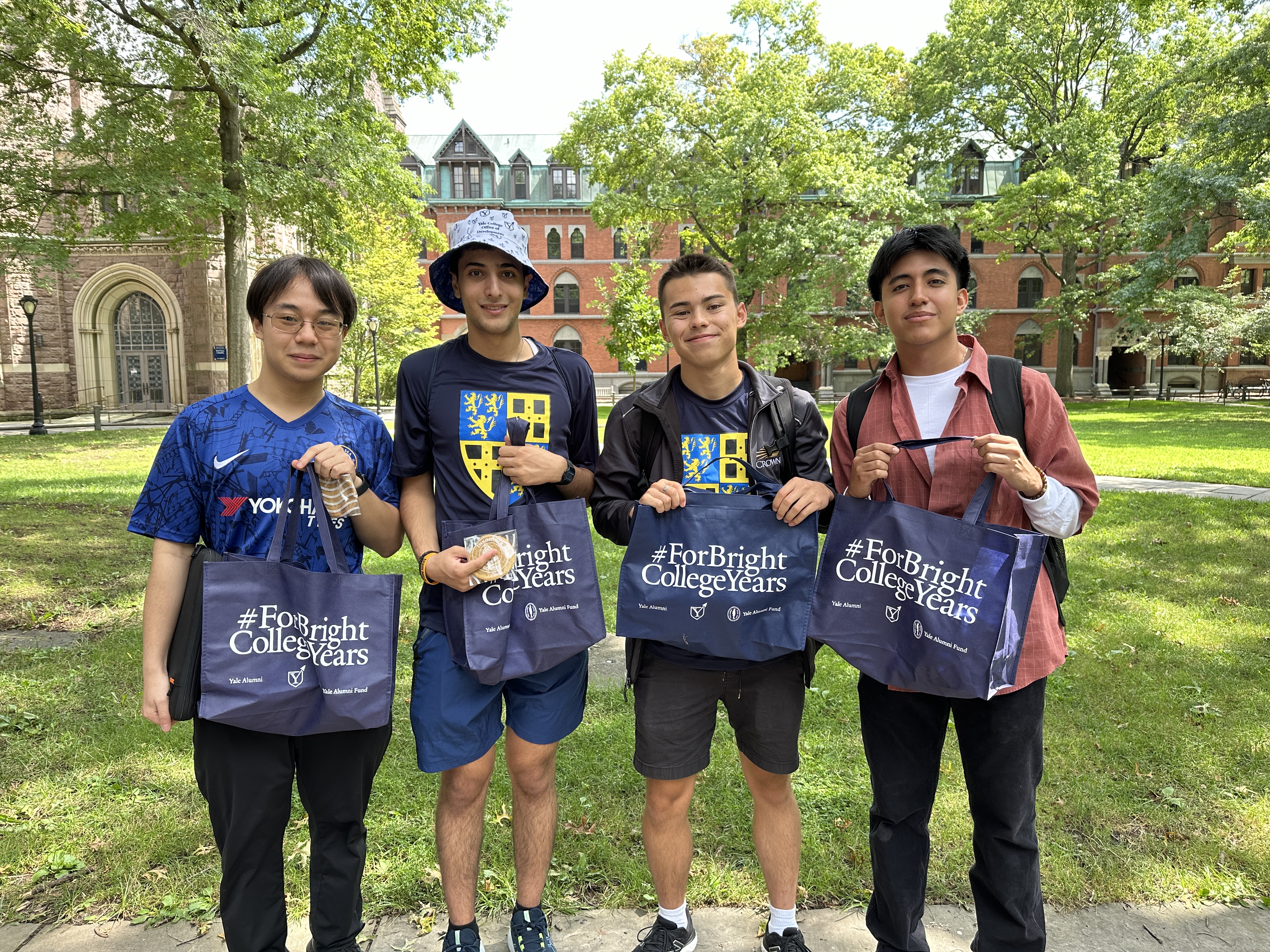 Students show off their #ForBrightCollegeYears swag.