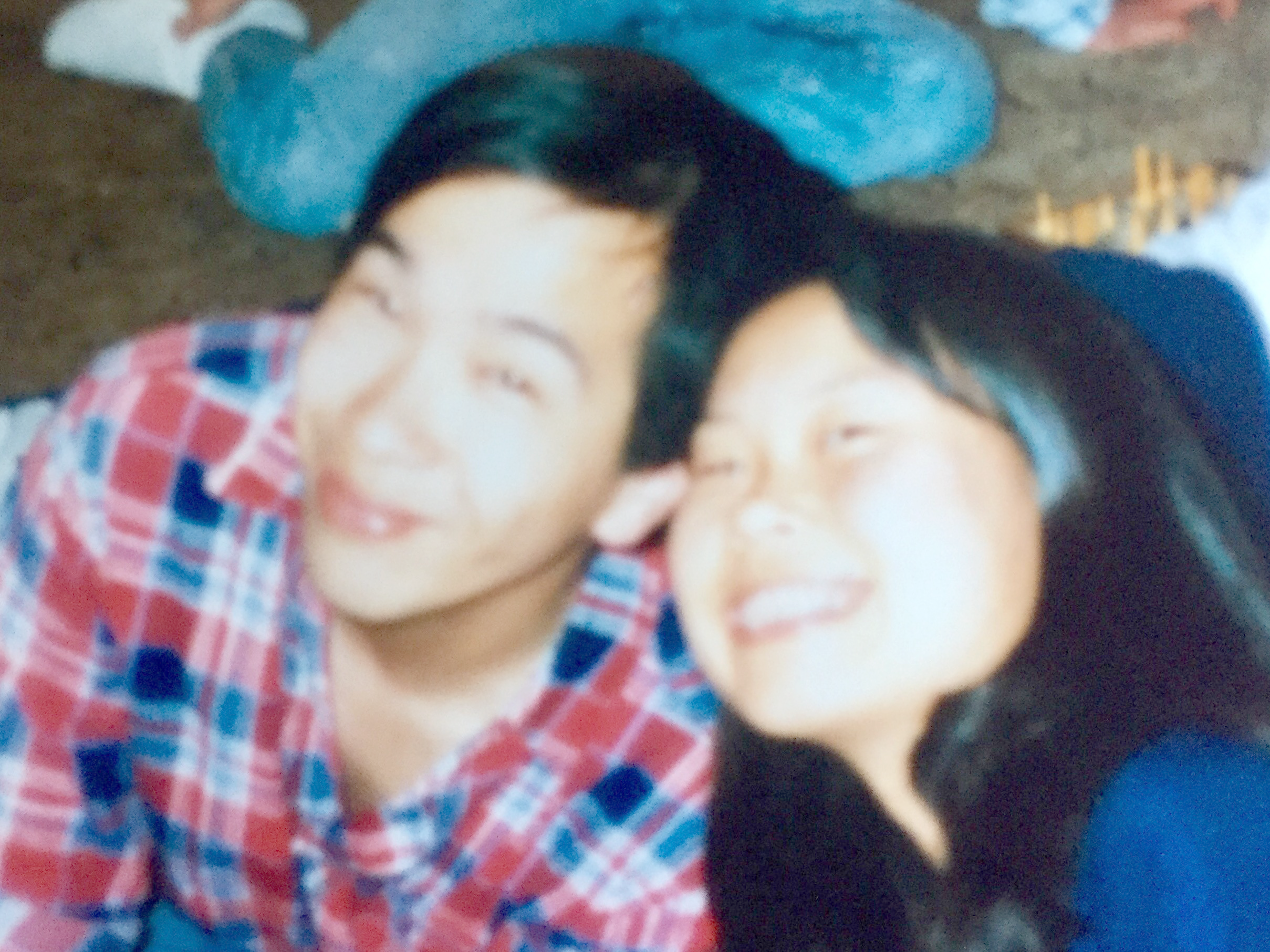 Lulu and her cousin Tim Quan during Senior Week 1990