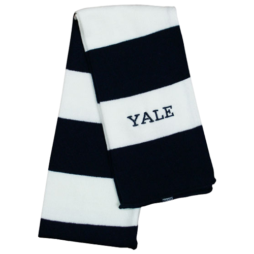 Yale striped scarf