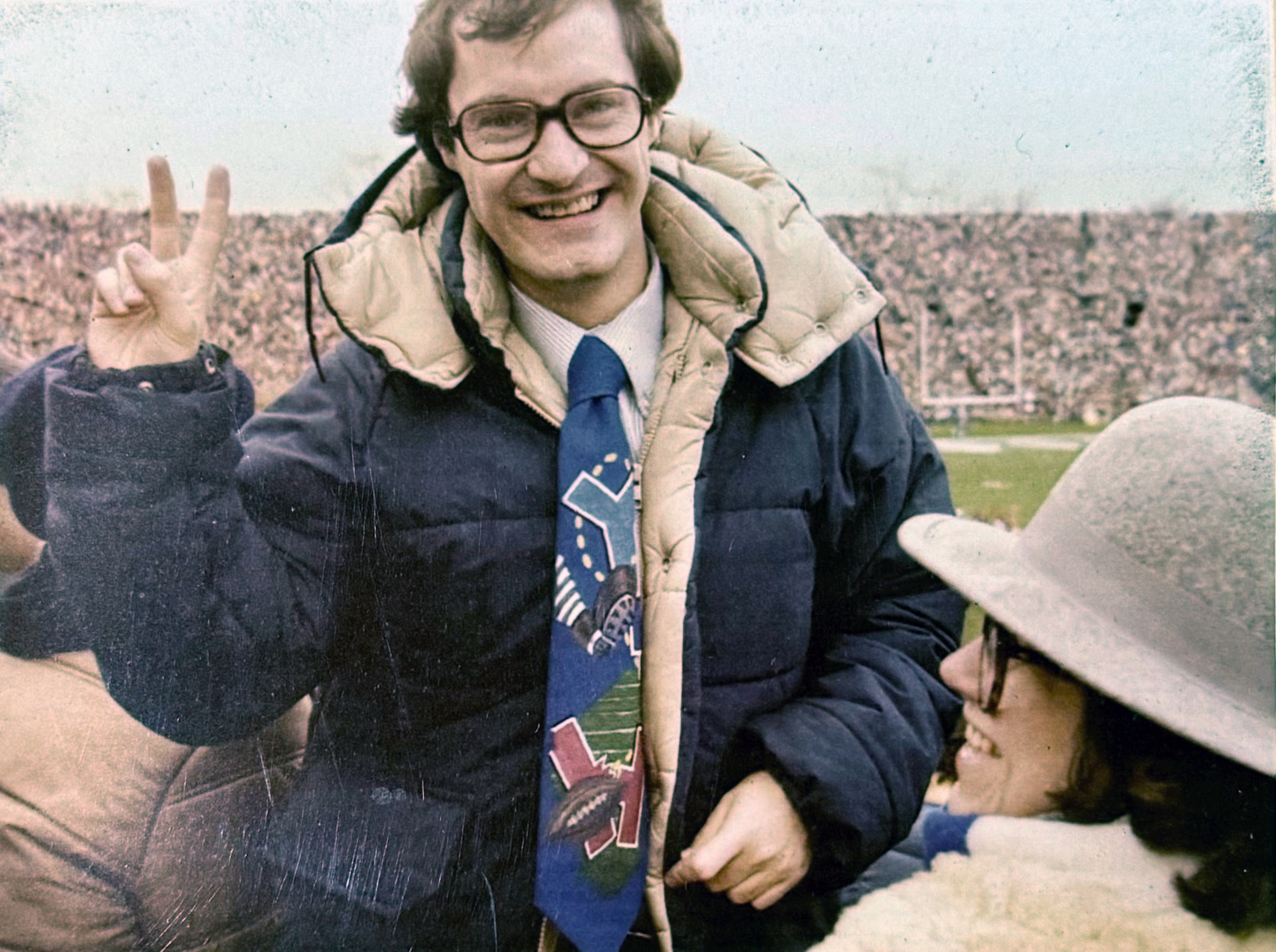 Radway at the Game wearing his famous tie