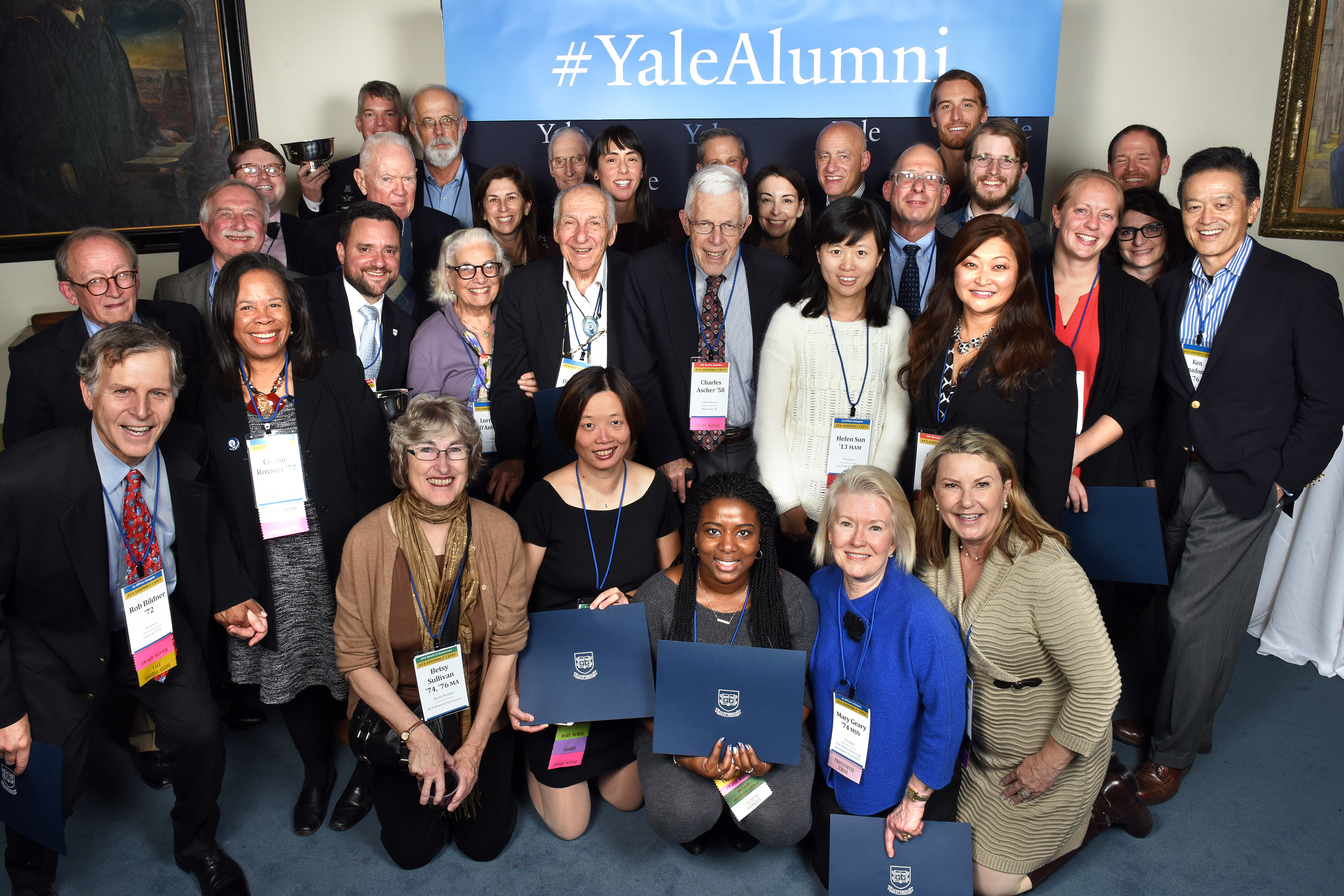 Award winners at 2017 YAA Assembly and Alumni Fund Convocation