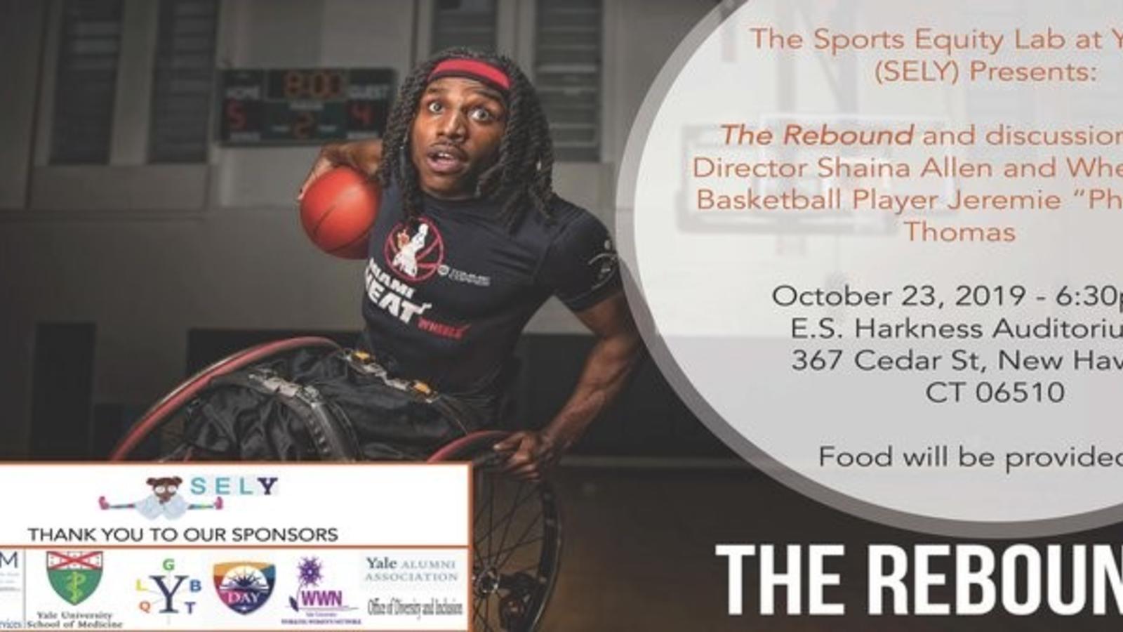 Promotional poster for "The Rebound," with a screening and discussion to follow.