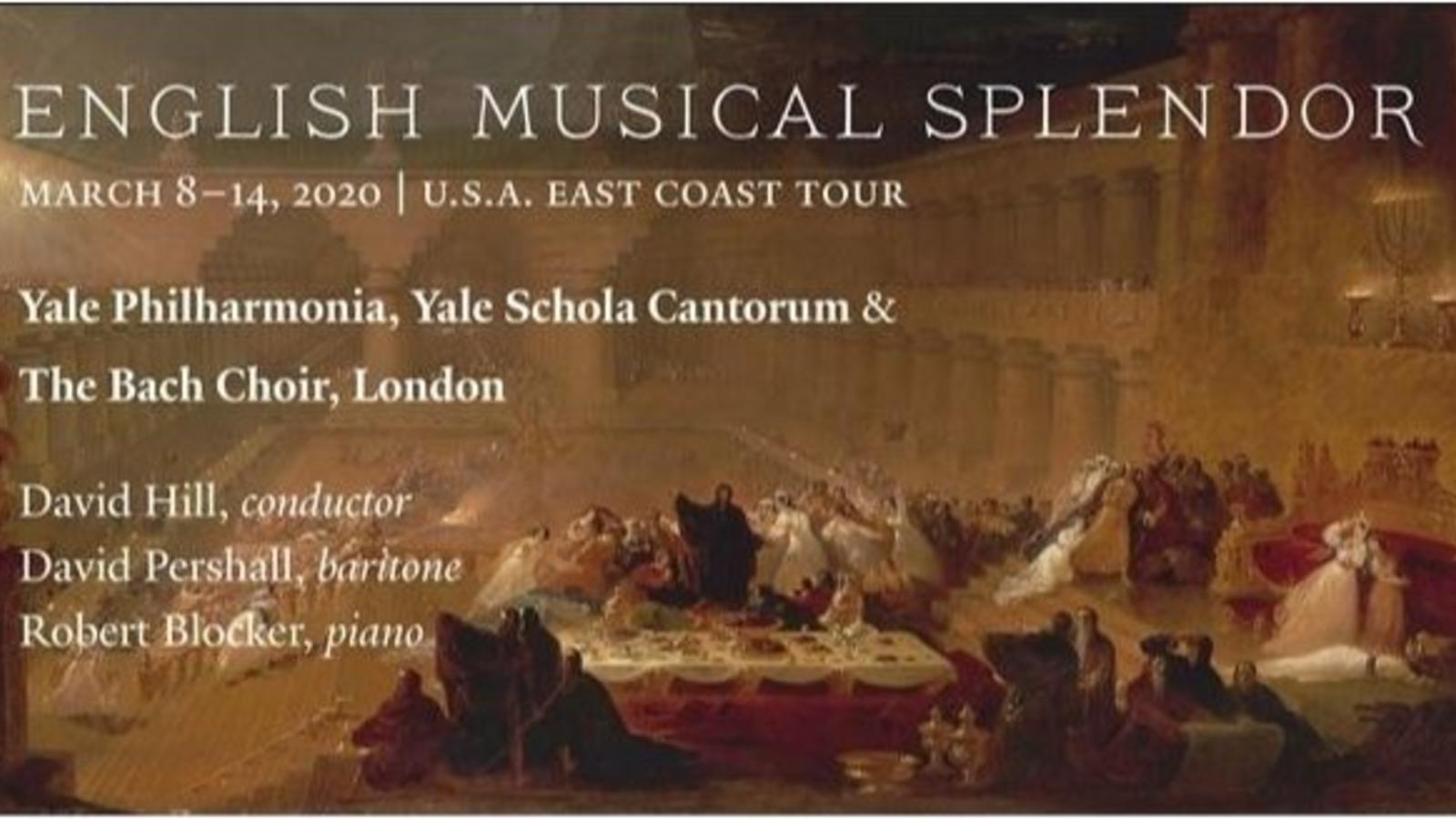  Graphic for the Yale School of Music March 2020 Philharmonia East Coast Tour