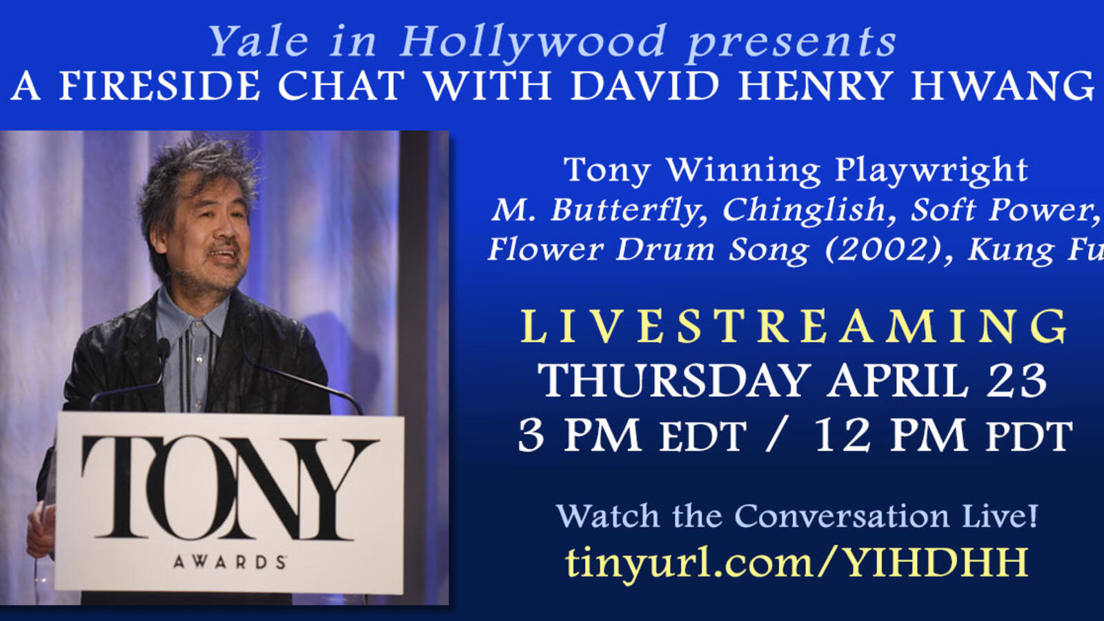 A Fireside Chat with David Henry Hwang
