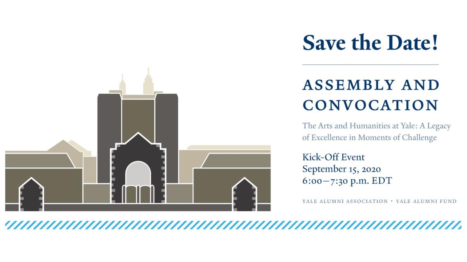Graphic for the kick-off event for 2020 Assemly and Convocation