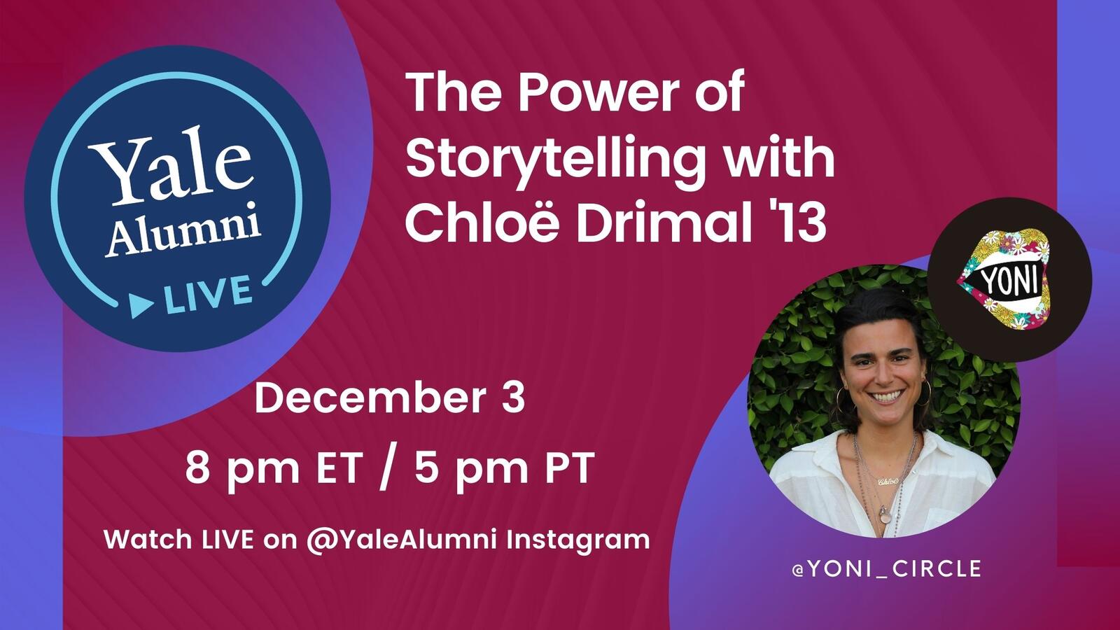 Storytelling with Chloë Drimal '13 