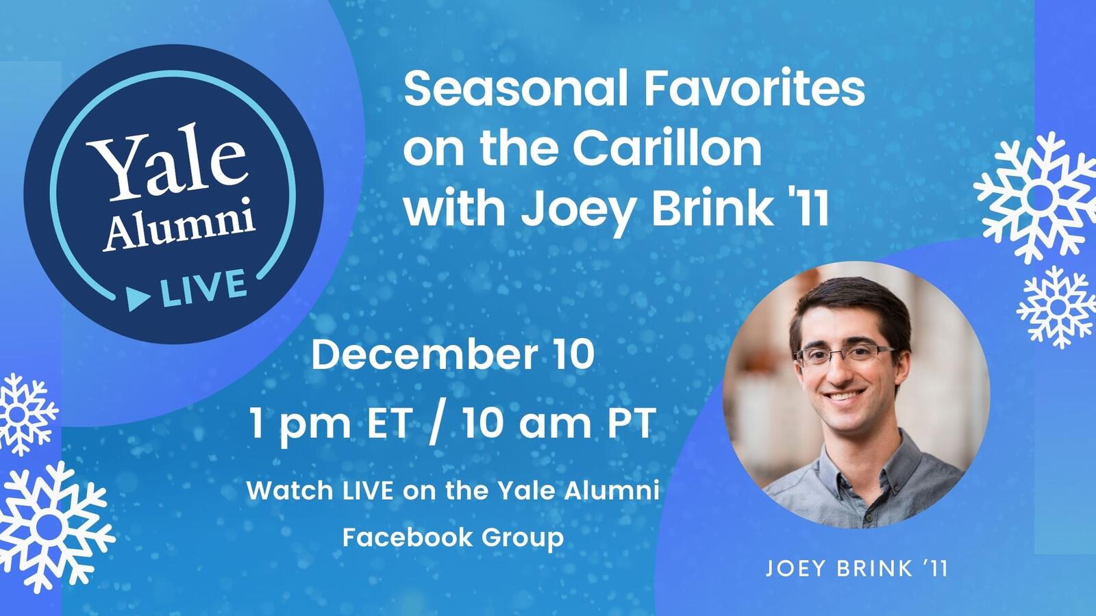 Seasonal Favorites on the Carillon with Joey Brink '11