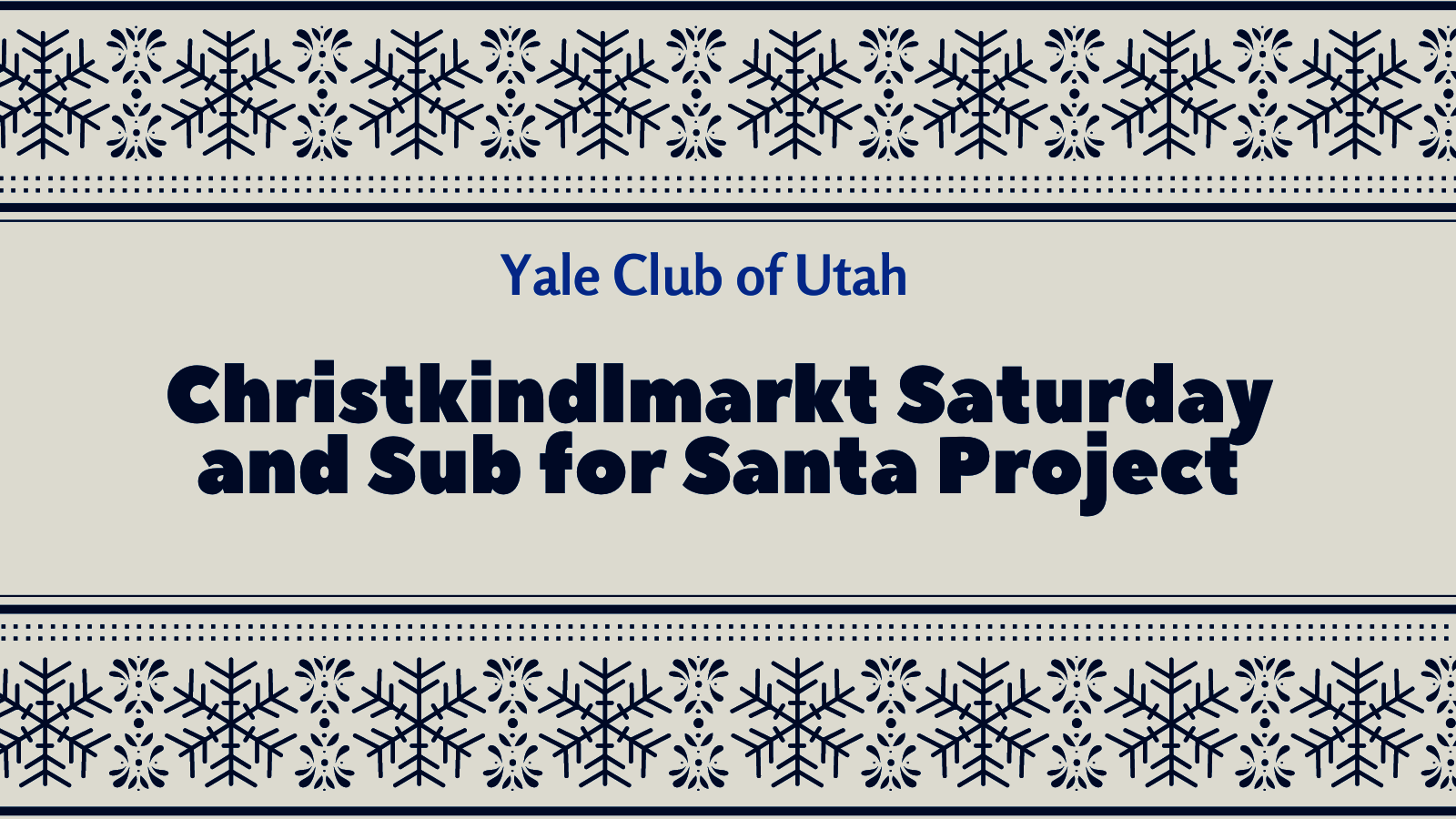 Christkindlmarkt Saturday and Sub for Santa Project