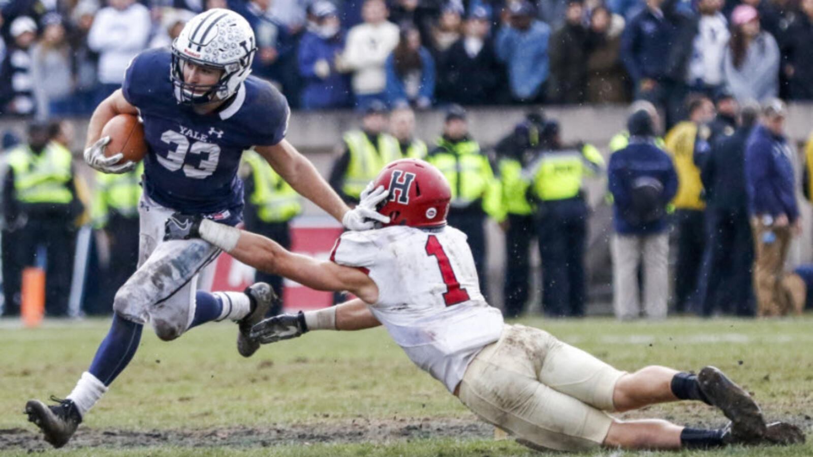 Yale and Harvard Football Players