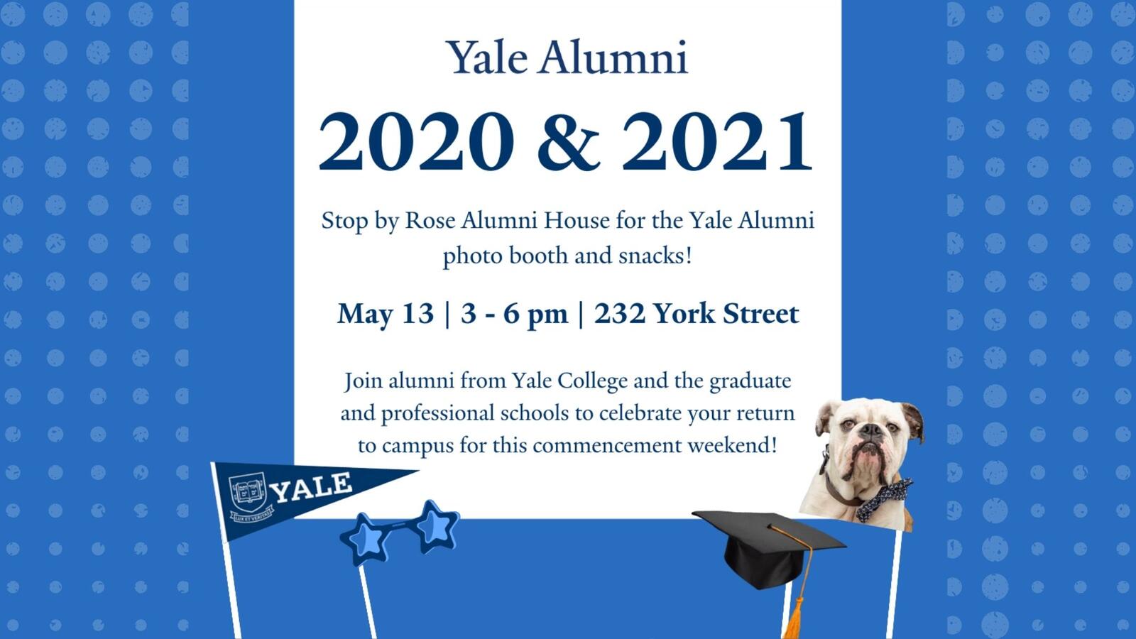 Graphic: 2020 and 2021 Alumni Weekend