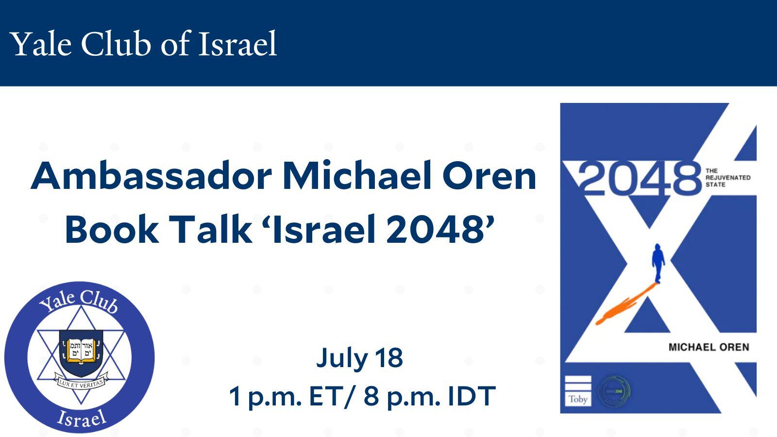 Yale Club of Israel Book Talk 2048