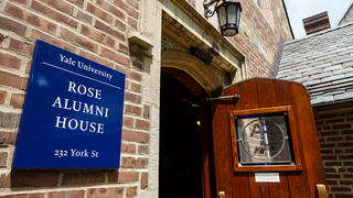 Rose Alumni House front door