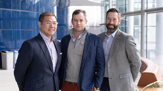 Granata Bio founders Marc Chung '14 MBA, Evan Sussman '14 MBA, and David Paller '14 MBA