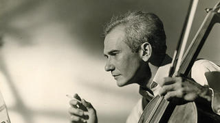 Aldo Parisot, who died on December 29, 2018, was a world-class cellist and for 60 years a faculty member at the Yale School of Music. He is shown here in earlier days with his Stradivarius.