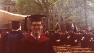 Gus Succop '79 MDiv at Commencement in 1979.