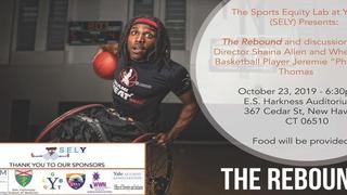 Promotional poster for "The Rebound," with a screening and discussion to follow.