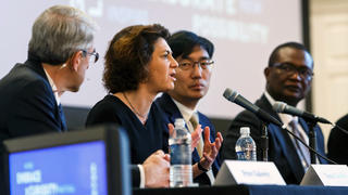 The Yale Leaders on Leadership Panel during the 2019 Assembly and Convocation gathering. 