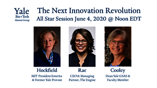 Graphic for webinar, "The Next Innovation Revolution: Biology, Engineering, & the Sciences of our Future"
