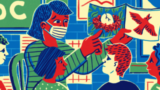 Illustration for o	Linda Mason '80 MBA and Bright Horizons providing childcare for first responders 
