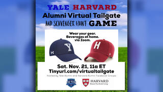 Yale Harvard Alumni Virtual Tailgate and Scavenger Hunt Game