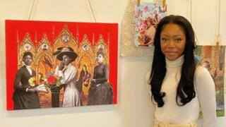 Khaleelah Harris at the Sarah B. Smith Gallery