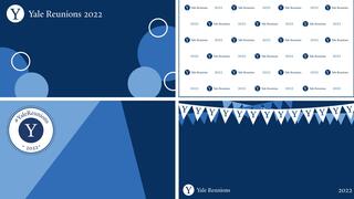 Collage of Yale Reunions Zoom backgrounds