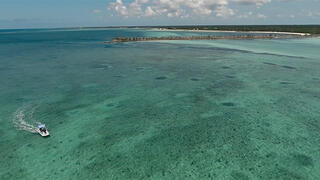 Photo of the main canal entrance on the south side of Grand Bahama Island, home of Coral Vita