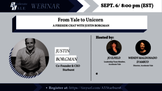 9_6 Accelerate Yale: A Fireside Chat With Justin Borgman