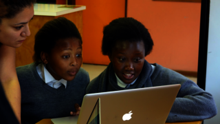 Students with laptop