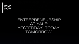 Entrepreneurship At Yale