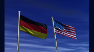 Germany and US flags
