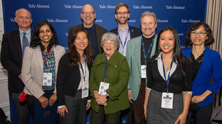 Group photo of YAA volunteers at YAA Volunteer Awards 2022