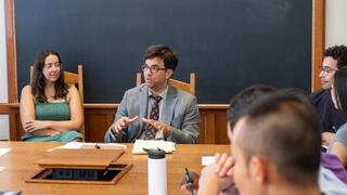 Professor Sanga ’14 JD teaching
