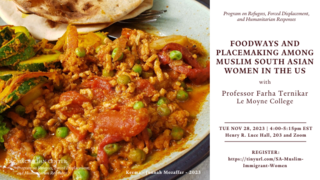 PRFDHR Seminar: Foodways and Placemaking Among Muslim South Asian Women in the US
