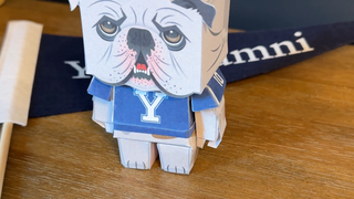 Handsome Dan Paper Toy