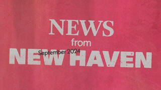 Yale School of Art News from New Haven | September 2024