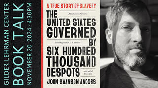 GLC Book Talk: David Blight in conversation with Jonathan Schroeder about ‘The U.S. Governed by Six Hundred Thousand Despots’